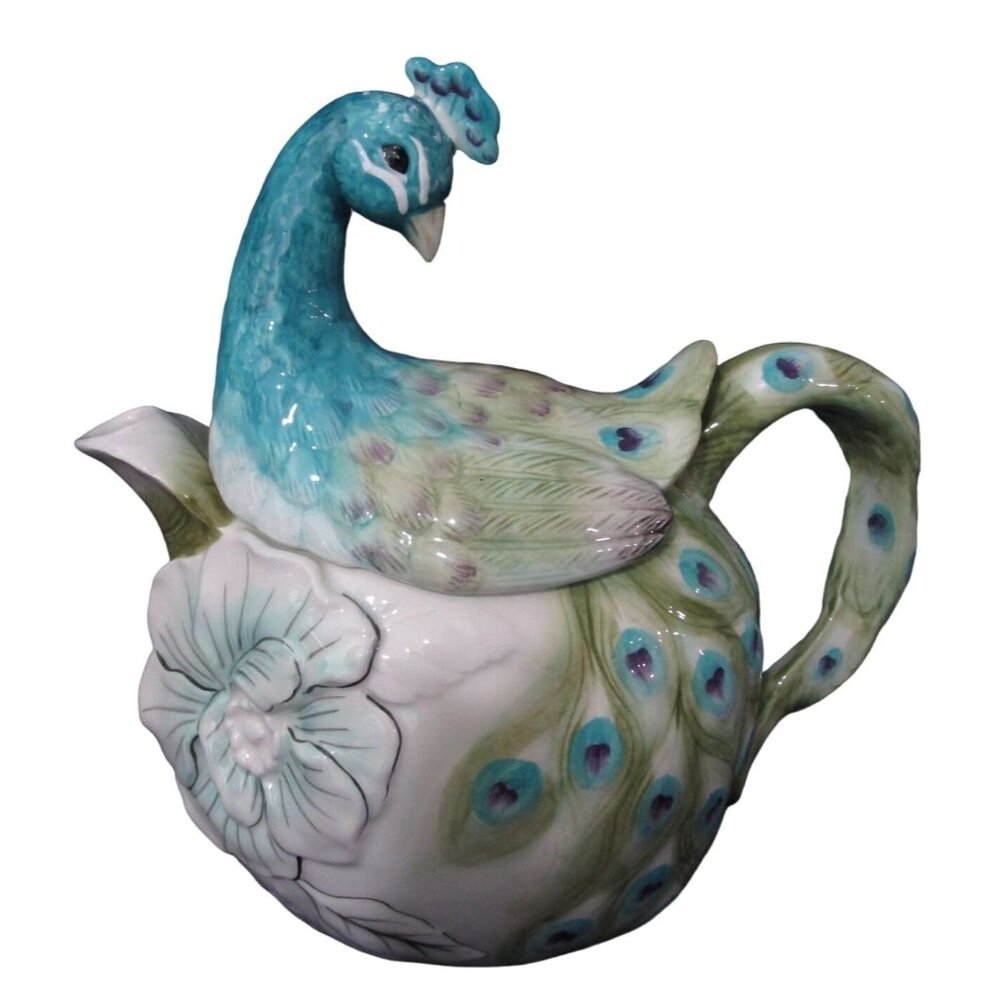 Peacock Collection Teapot Edie Rose Home by Rachel Bilson Retired EUC